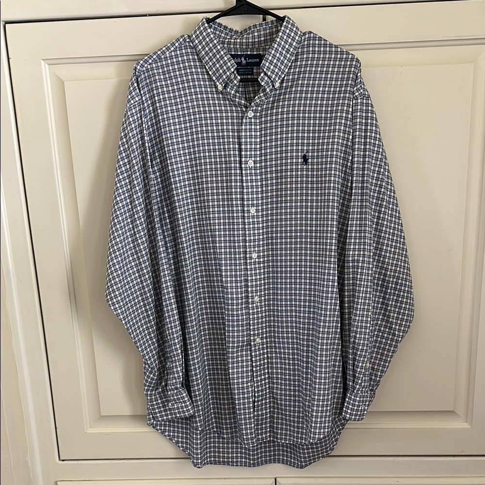Polo Ralph Lauren Navy Check Dress Shirt